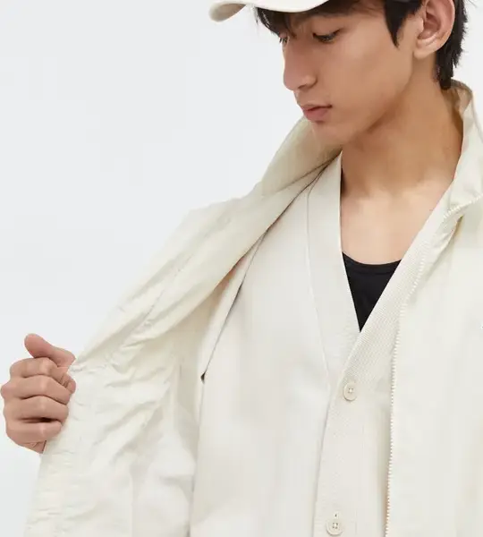 tommy hilfiger Ανδρικό Τζάκετ puffer essential dm0dm17984 acg Εκρού