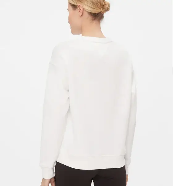 tommy hilfiger badge Γυναικείο Φούτερ dw0dw17325 ybr Λευκό