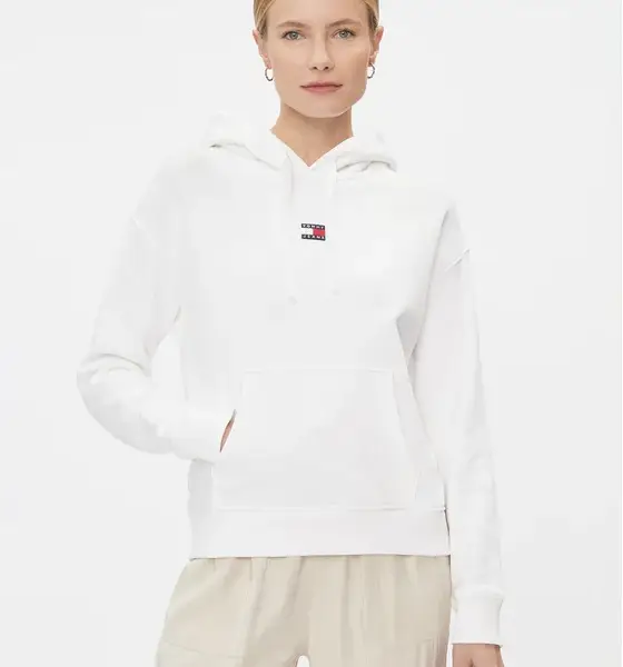 tommy hilfiger badge Γυναικείο Φούτερ dw0dw17326 ybr Λευκό