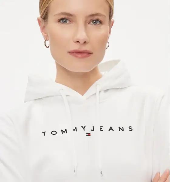 tommy hilfiger reg linear Γυναικείο Φούτερ dw0dw17324 ybr Λευκό