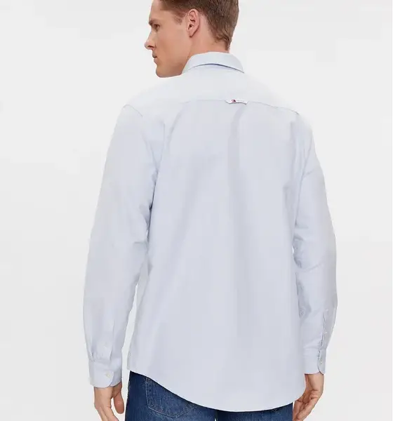 tommy hilfiger Ανδρικό Πουκάμισο tjm reg oxford regular fit dm0dm18335 cdn Γαλάζιο