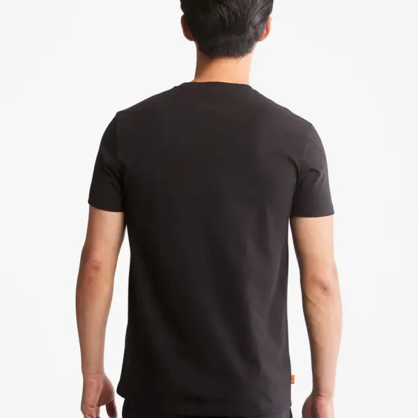timberland Ανδρικό t shirt ss dunstan river jersey crew tee slim fit tb0a2bpr 001 Μαύρο