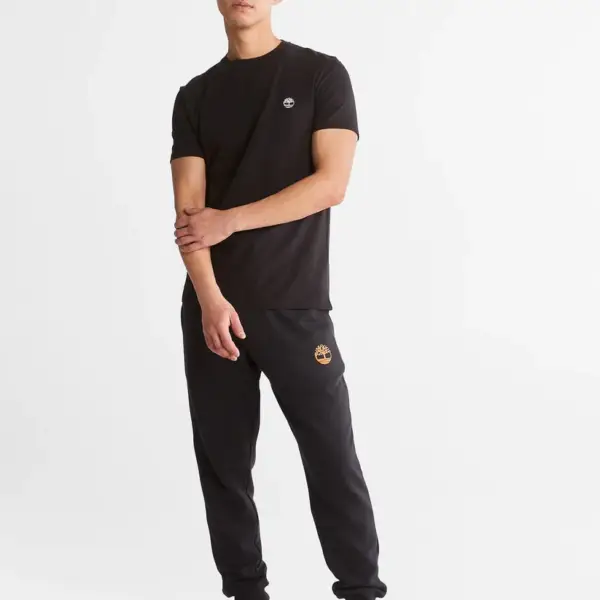 timberland Ανδρικό t shirt ss dunstan river jersey crew tee slim fit tb0a2bpr 001 Μαύρο