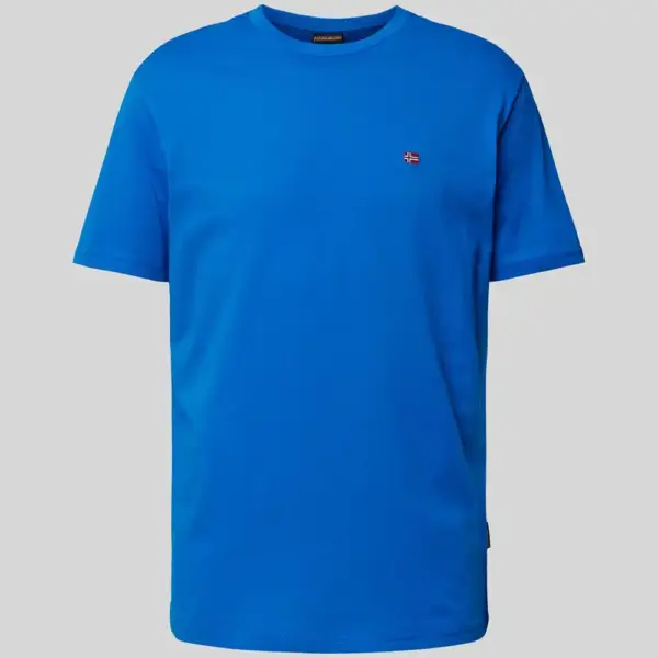 Napapijri - Ανδρικό T-shirt Salis Ss Sum Regular Fit NP0A4H8D-B2L Μπλε NP0A4H8DB2L