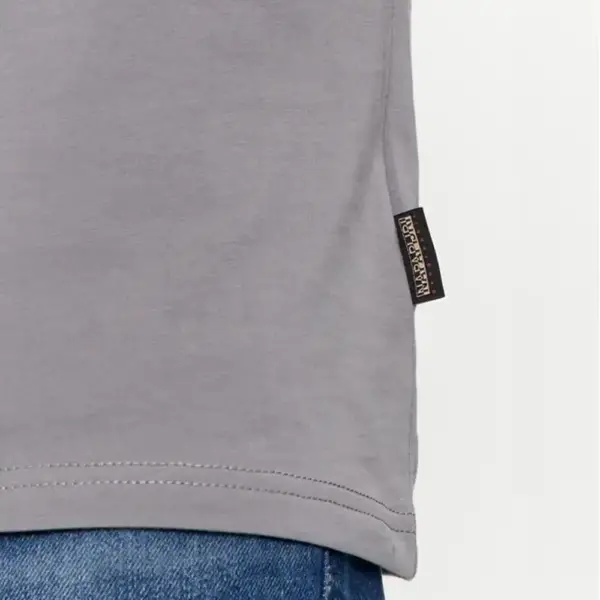 Napapijri - Ανδρικό T-shirt Salis Ss Sum Regular Fit NP0A4H8D-H58 Γκρι NP0A4H8DΗ58