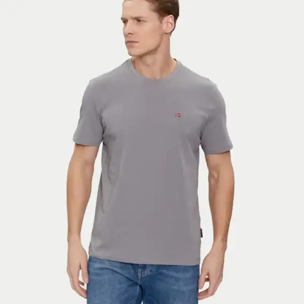 Napapijri - Ανδρικό T-shirt Salis Ss Sum Regular Fit NP0A4H8D-H58 Γκρι