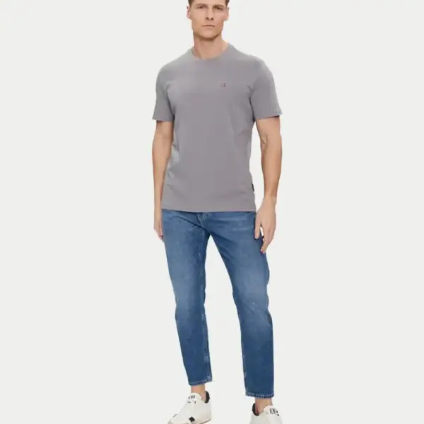 Napapijri - Ανδρικό T-shirt Salis Ss Sum Regular Fit NP0A4H8D-H58 Γκρι NP0A4H8DΗ58