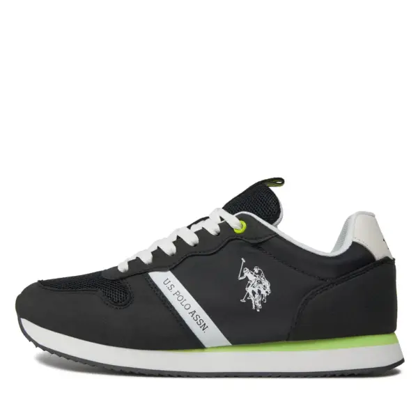 U.S. Polo Assn. - Ανδρικά Sneakers Best Price White Men's Sport Shoes NOBIL009M3TH1-BLK Μαύρο NOBIL009M3TH1-BLK