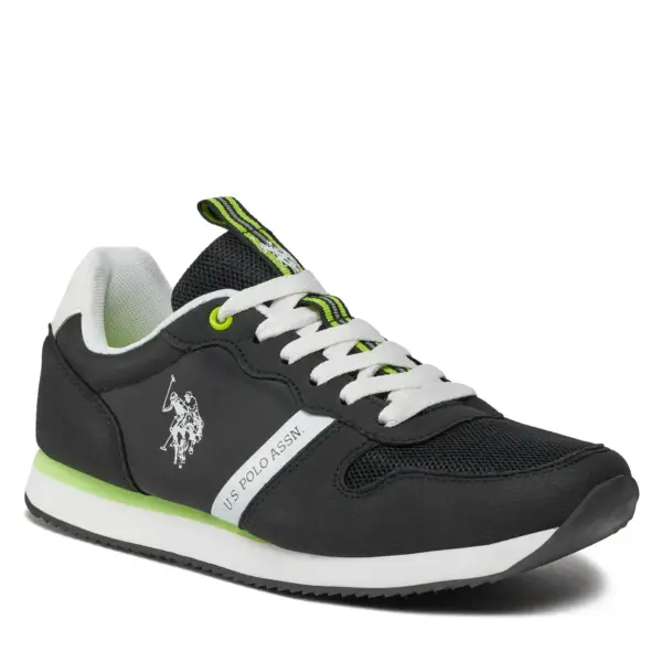 U.S. Polo Assn. - Ανδρικά Sneakers Best Price White Men's Sport Shoes NOBIL009M3TH1-BLK Μαύρο NOBIL009M3TH1-BLK
