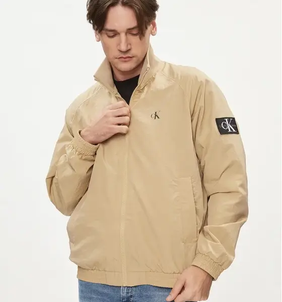 calvin klein Ανδρικό light jacket harrington regular fit j30j325102 pf2 Μπεζ