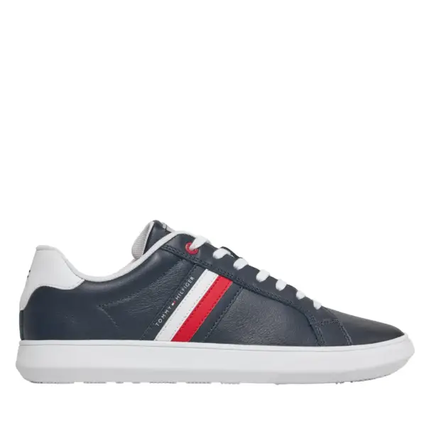tommy hilfiger Ανδρικά sneakers essential leather cupsole fm0fm04921 dw5 Μπλε