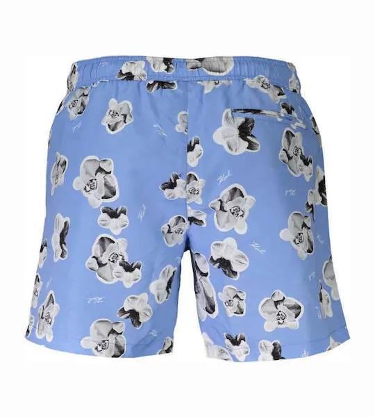 karl lagerfeld Ανδρικό Μαγιό Σορτς με Σχέδια kl20mbm12 sky Γαλάζιο