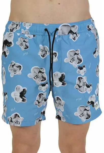 karl lagerfeld Ανδρικό Μαγιό Σορτς με Σχέδια kl20mbm12 sky Γαλάζιο