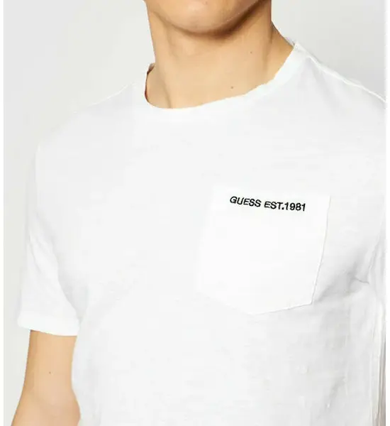 guess jeans Ανδρικό t shirt m1gi97k6xn1 twht Λευκό
