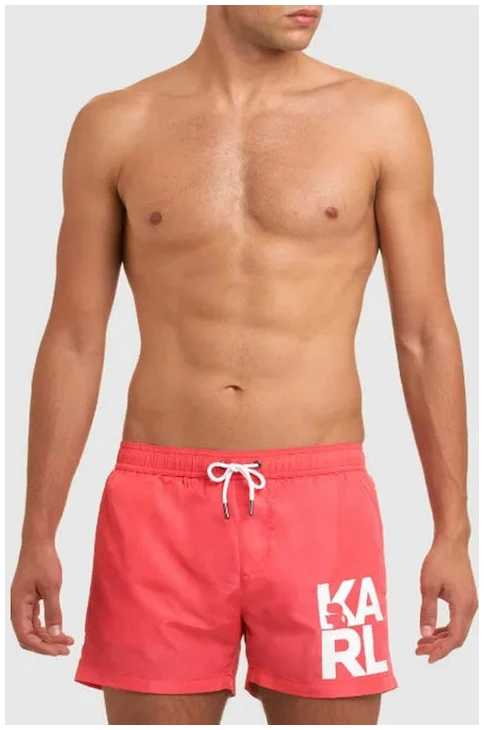 karl lagerfeld Ανδρικό Μαγιό Σορτς kl21mbs02 fuchsia Φούξια