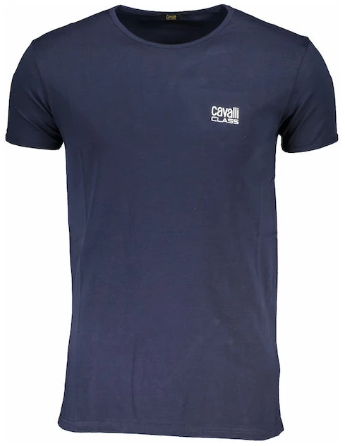 cavalli class Ανδρική Μπλούζα t shirt Κοντομάνικη regular fit qxo03ajd003 05051 Μαύρη (Αντιγραφή)