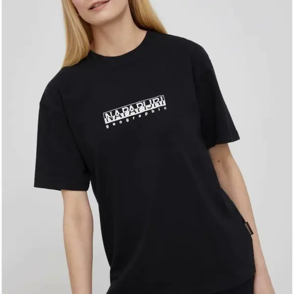 napapijri s box women's short sleeve 4 regular fit np0a4gdd0411 np041 Μαύρο