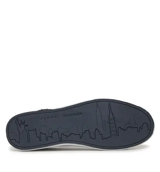 tommy hilfiger Ανδρικά sneakers modern vulc corporate leather fm0fm04922 ybr Λευκό