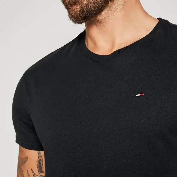 Tommy Hilfiger - Ανδρικό T-shirt Regular Fit Tjm Original Jersey Tee DM0DM04411-078 Μαύρο