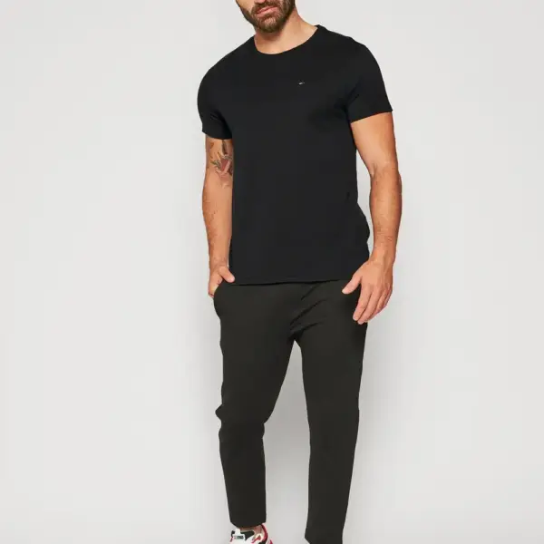 Tommy Hilfiger - Ανδρικό T-shirt Regular Fit Tjm Original Jersey Tee DM0DM04411-078 Μαύρο