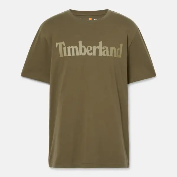 Timberland - Ανδρικό T-shirt με Λογότυπο TB0A2BRN-AR5 Λαδί
