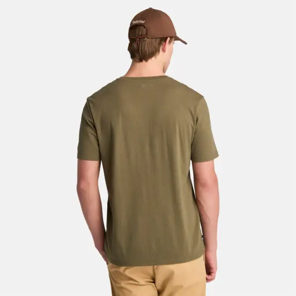 Timberland - Ανδρικό T-shirt με Λογότυπο TB0A2BRN-AR5 Λαδί