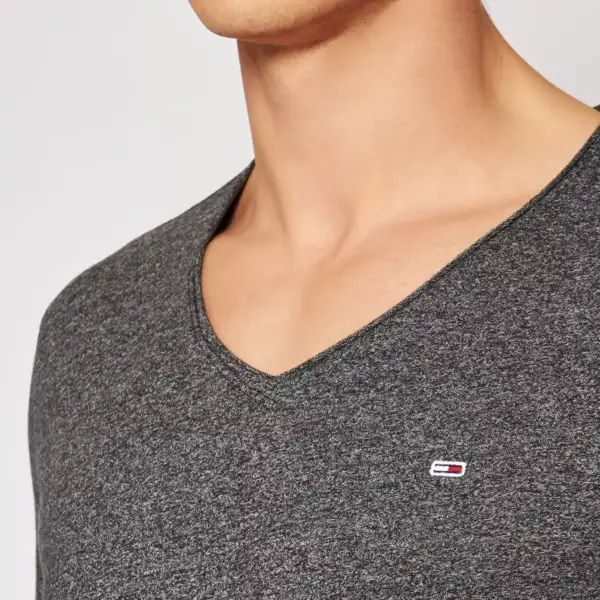 Tommy Hilfiger - Ανδρικό T-Shirt Tjm Jaspe Slim Fit DM0DM09587-BDS Γκρι