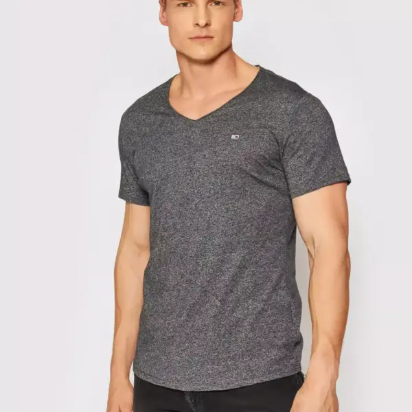 Tommy Hilfiger - Ανδρικό T-Shirt Tjm Jaspe Slim Fit DM0DM09587-BDS Γκρι