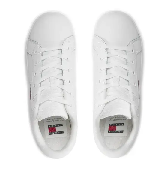 Tommy Hilfiger - Γυναικεία Δερμάτινα Sneakers Tjw Flatform Ess EN0EN02518-YBS Λευκό EN0EN02518-YBS