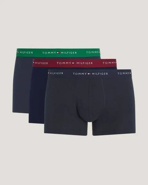 Tommy Hilfiger - Ανδρικά Μποξεράκια 3Pack Wb Trunk UM0UM02763-0SS Μπλε Ναυτικό
