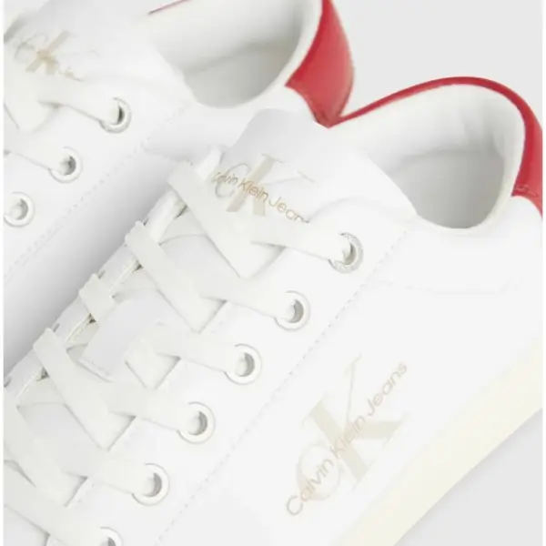 Calvin Klein - Ανδρικά Sneakers Classiccuplowlaceup Lth Ml YM0YM00491-0KV Λευκό