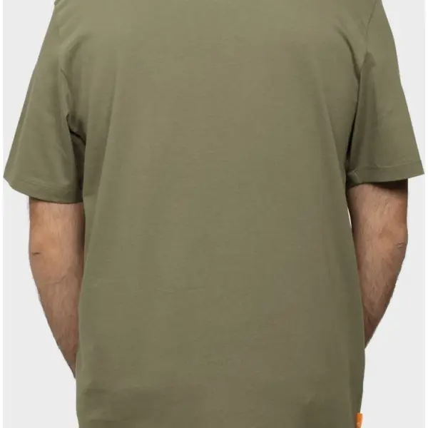 Timberland - Ανδρικό T-shirt με Λογότυπο TB0A2BRN-590 Λαδί