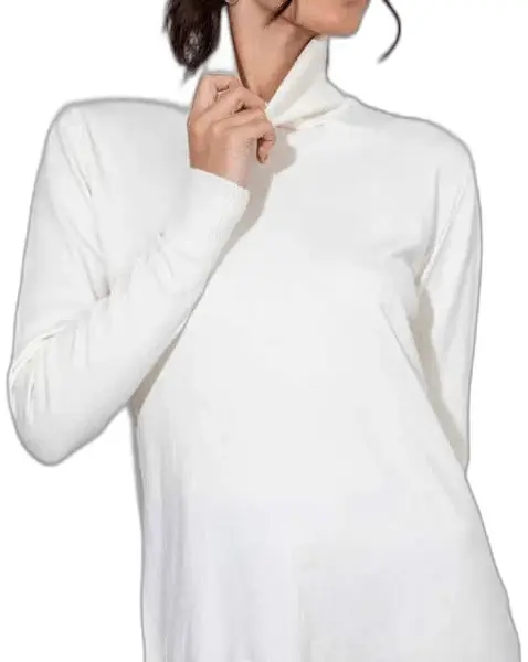 Cento - Μπλούζα ζιβάγκο απαλής υφής 1003032-099 Λευκό 1003032-099