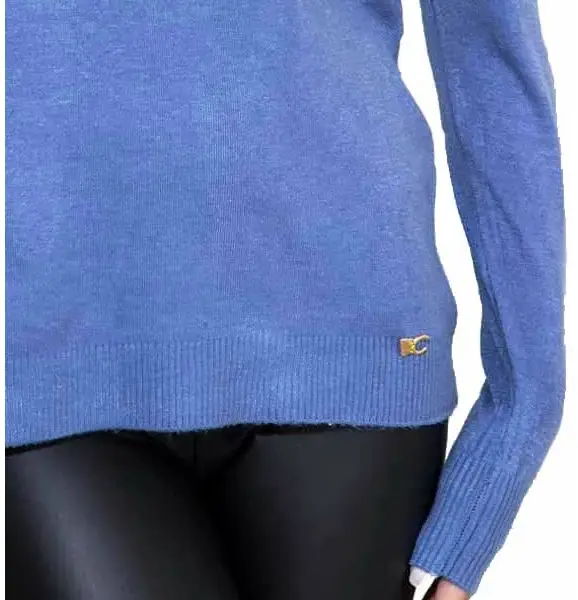 Cento - Μπλούζα ζιβάγκο απαλής υφής 1003032-705 Μπλε 1003032-705