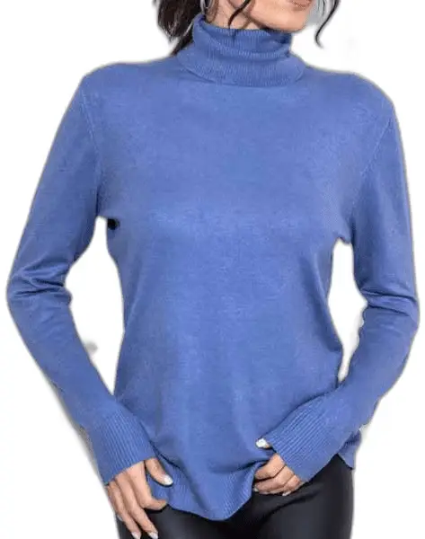 Cento - Μπλούζα ζιβάγκο απαλής υφής 1003032-705 Μπλε 1003032-705