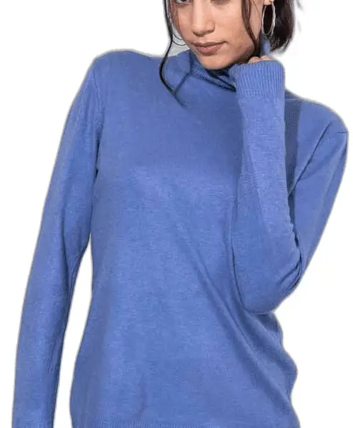 Cento - Μπλούζα ζιβάγκο απαλής υφής 1003032-705 Μπλε 1003032-705