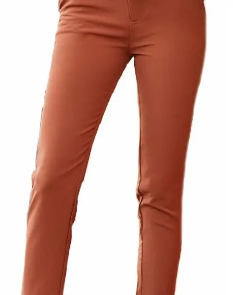 Cento - Παντελόνι υψηλόμεσο με λάστιχο 1302911-405 Κάμελ