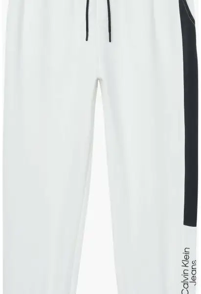 Calvin Klein - Παντελόνι Φόρμας με Λάστιχο J30J322045-YAF Λευκό J30J322045-YAF