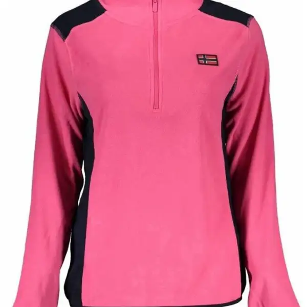 Scuola Nautica Italiana  - Γυναικείο φούτερ με μισό φερμουάρ 119908-FUXIA