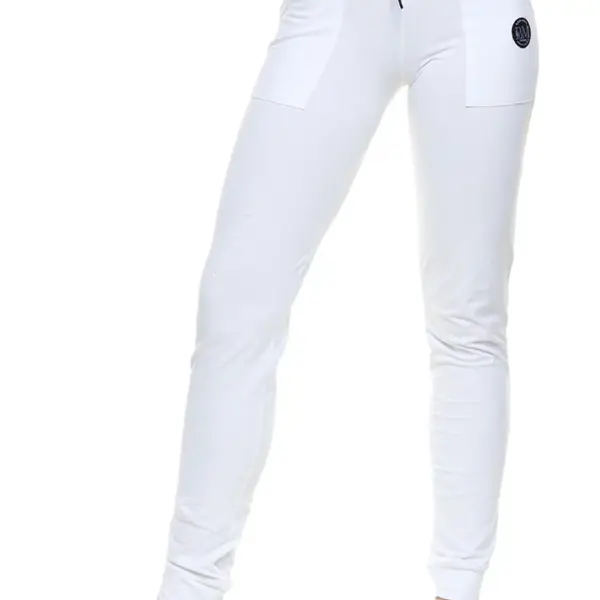 Body Move - Παντελόνι Γυναικείας Φόρμας με Λάστιχο 1353 Λευκό