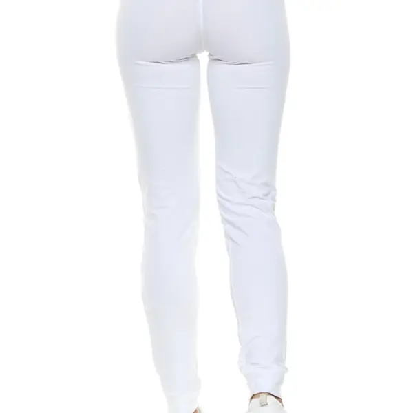 Body Move - Παντελόνι Γυναικείας Φόρμας με Λάστιχο 1353 Λευκό #1353WH