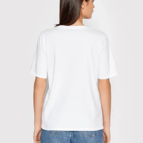 Only - Γυναικείο Onlnew Life S-S Tee Jrs Noos T-Shirt Regular Fit New 15256961 Λευκό 15256961