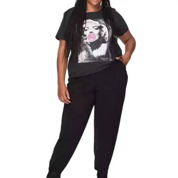 Only - Γυναικείο T-shirt με Στάμπα Marilyn Monroe 15270242 Μαύρο