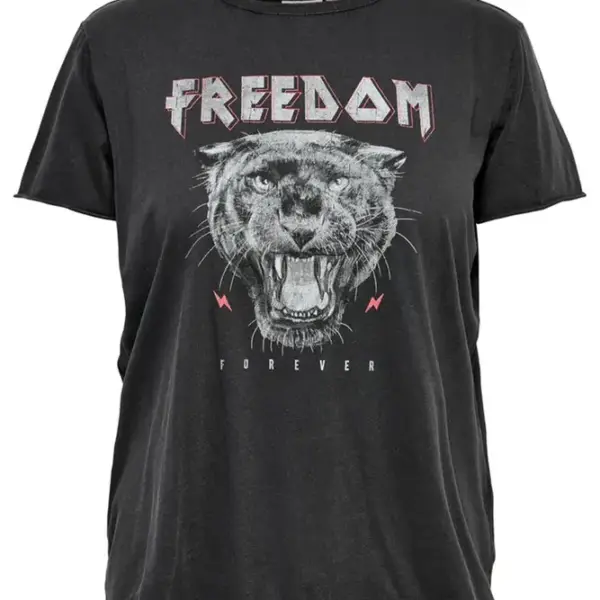 Only - Γυναικείο T-shirt Miko με Στάμπα 15270245 Μαύρο 15270245