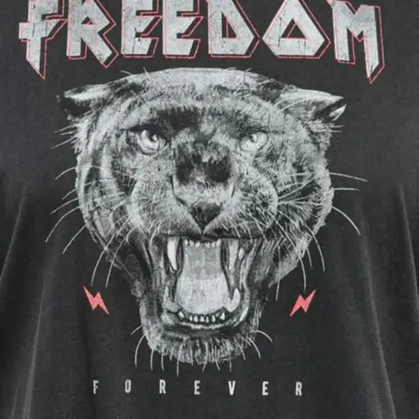 Only - Γυναικείο T-shirt Miko με Στάμπα 15270245 Μαύρο 15270245