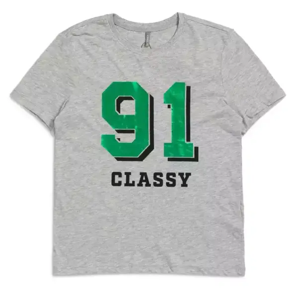 Only - Γυναικείο T-shirt με Στάμπα Mindie Tee Classy 91 15274765 Γκρι 15274765