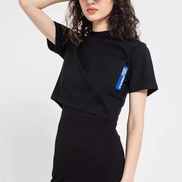 Karl Lagerfeld - Βαμβακερό μπλουζάκι 231J1700-101 Μαύρο