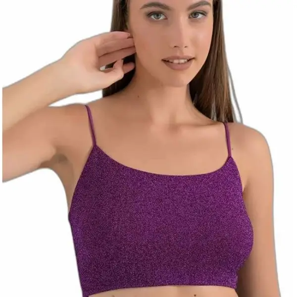 Fullahsugah - Κροπ Τοπ Λούρεξ Ροζ