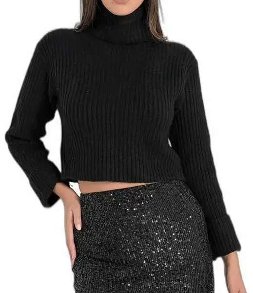 Fullahsugah - Φούστα ελαστική με παγιέτες Μαύρο