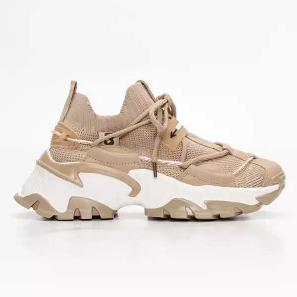 Luigi - Γυναικεία Sneakers Κάλτσα σε Συνδιασμό Χρωμάτων 3541314 Καφέ